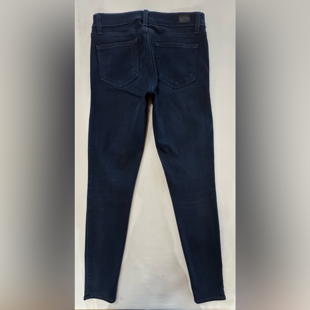 PAIGE Verdugo Ultra Skinny Emma Dark Wash Mid-Rise Jeans (28) - Picture 4 of 17